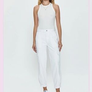 Pistola White Ankle Josephine Cargo Jeans
